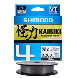 Shimano Kairiki 4 grå 300 Meter - 0,315 mm / 29,90 kg